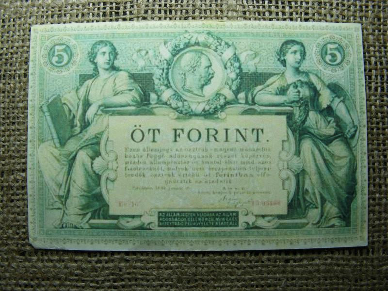 Színházi kellékpénz, 5 forint, 1881