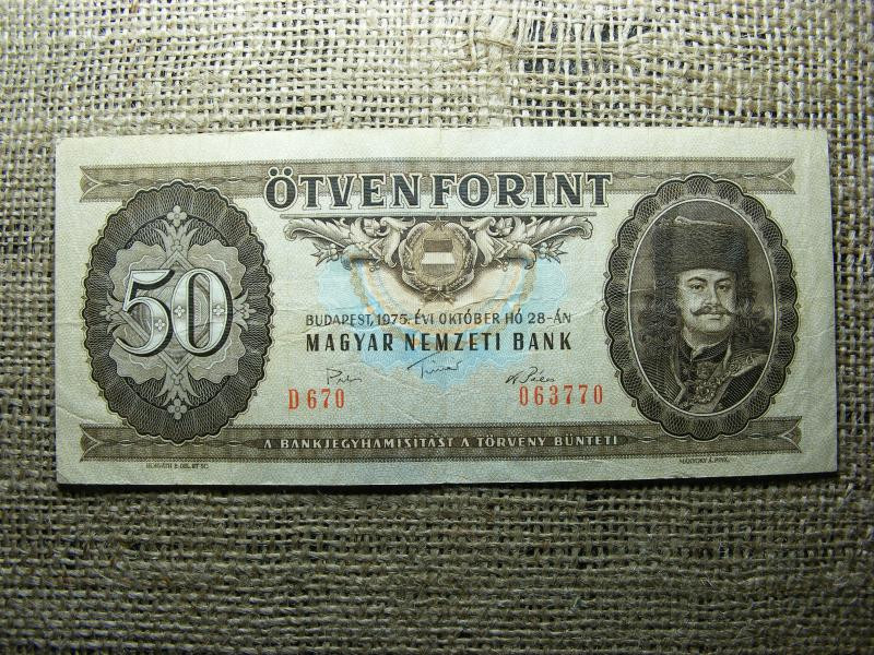 50 forintos bankjegy, 1975