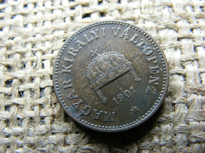 2 fillér, 1901, korona pénzrendszer