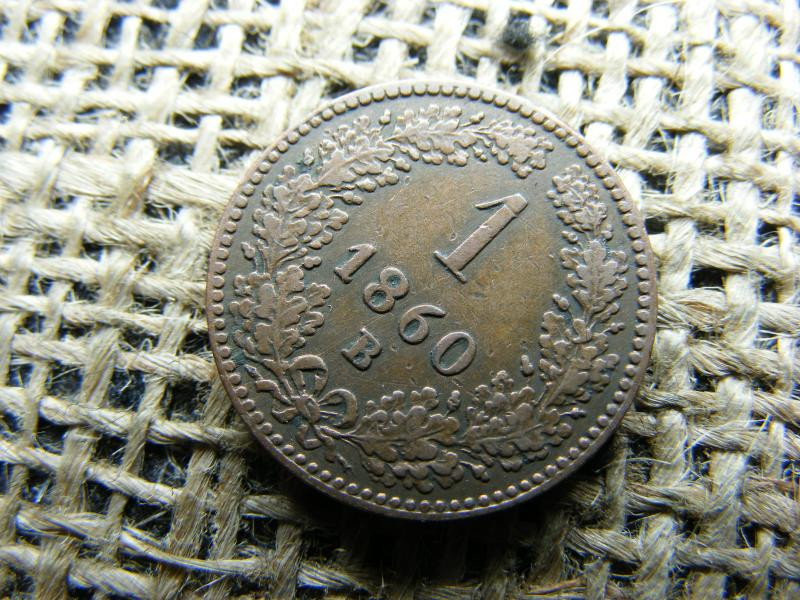 1 Krajcár 1860 B, Ferenc József-kori érme