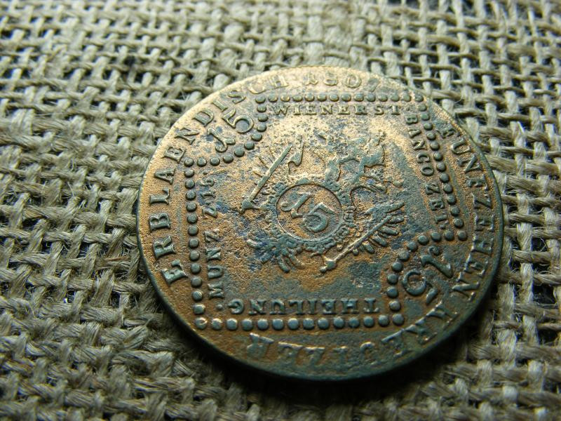 15 krajcár, 1807, korabeli aranyozással