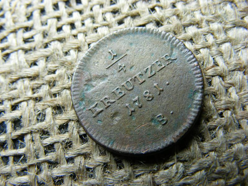 1/4 krajcár 1781 S, József II