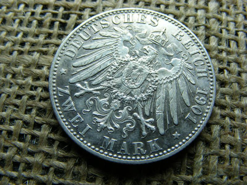 Ezüst 2 márka, 1901, Német Birodalom