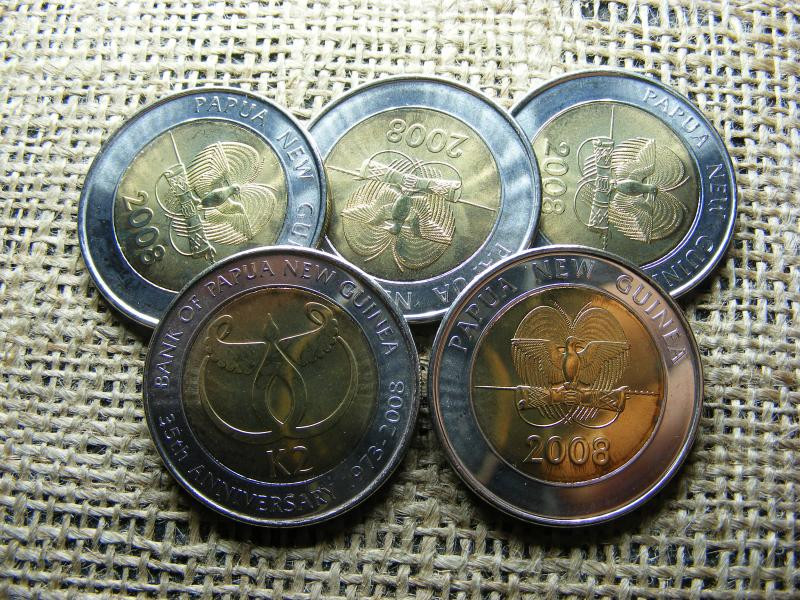 Pápua Új-Guinea 2 kina, 2008
