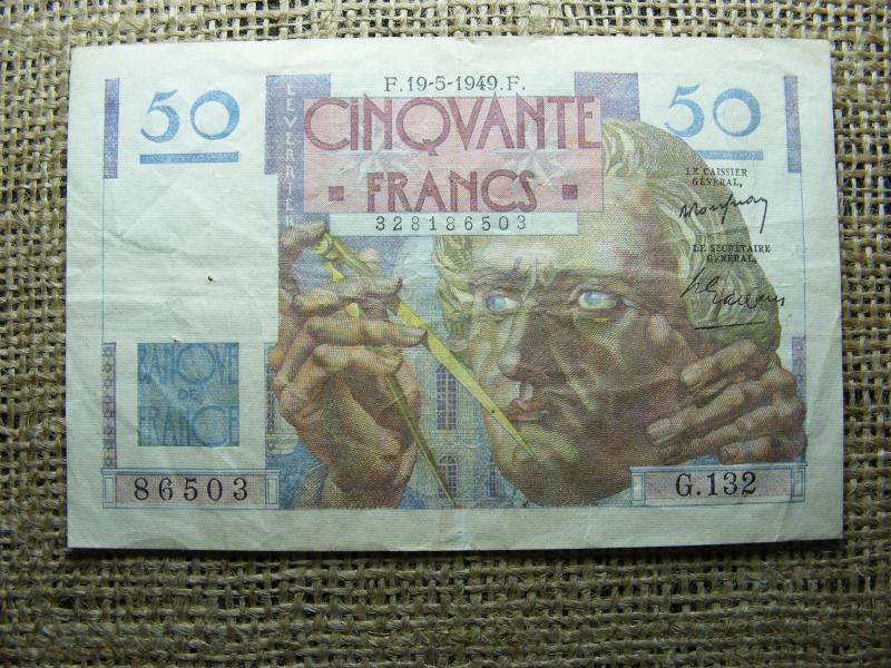 Franciaország 50 frankos bankjegy, 1949, V2