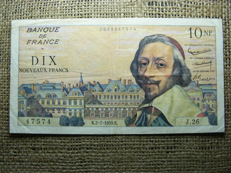 Franciaország 10 francs, 1959, V2