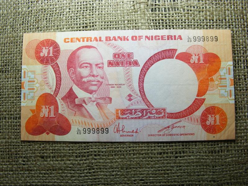 Nigéria 1 naira bankjegy, 1979-1984