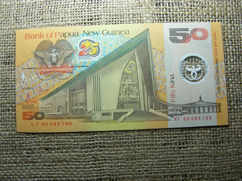Új-Guinea 50 kina bankjegy, 2002, V2