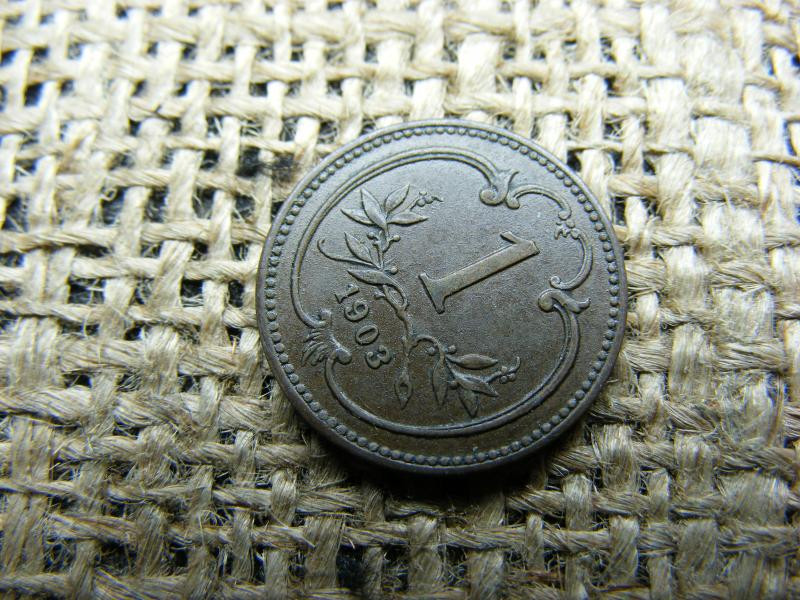 1 Heller, 1903, Korona