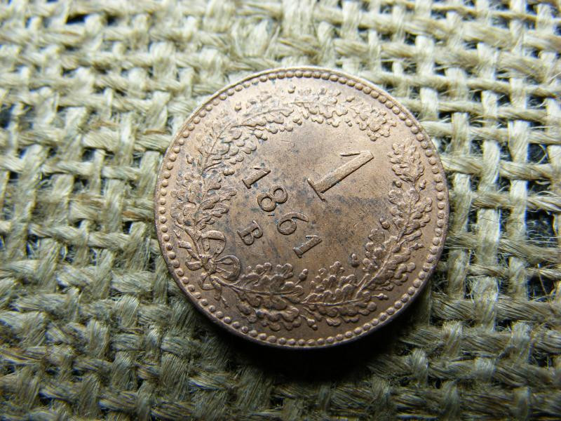 1 Krajcár 1861 B, Ferenc József
