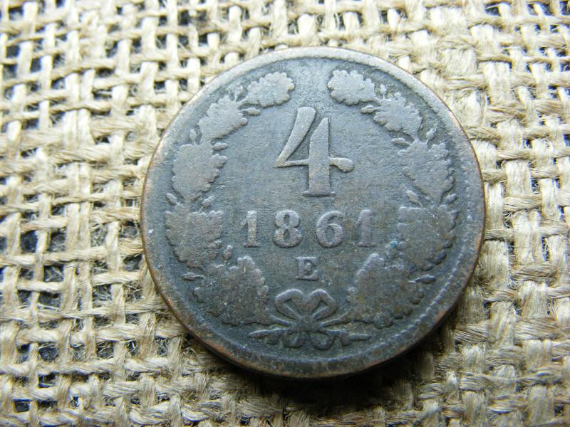 4 krajcár 1861 E, R