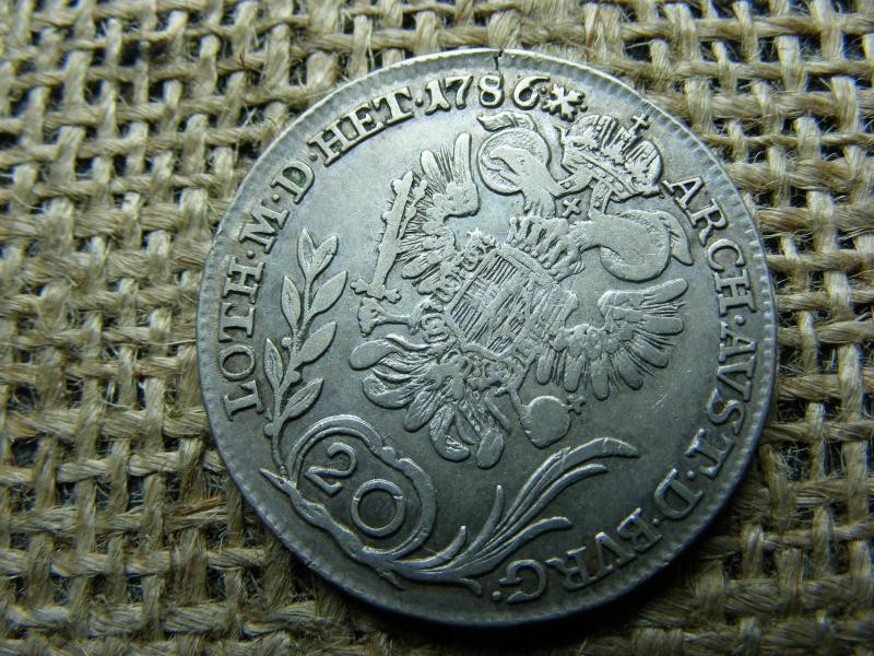Ezüst 20 krajcár, 1786 B