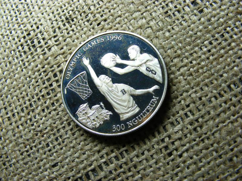 Bhután, 300 Ngultrum, 1994, Ezüst PP, 1996 Olimpia