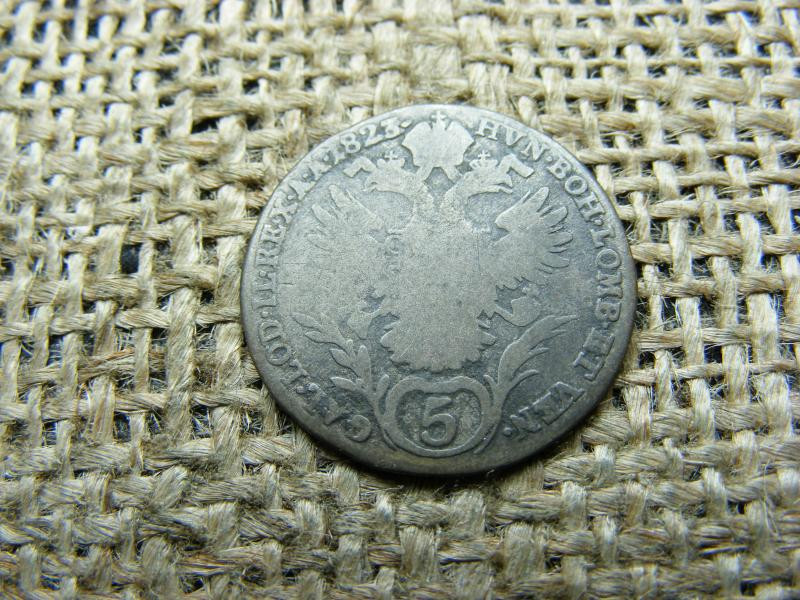 Ezüst 5 krajcár, 1823 A, Ritka