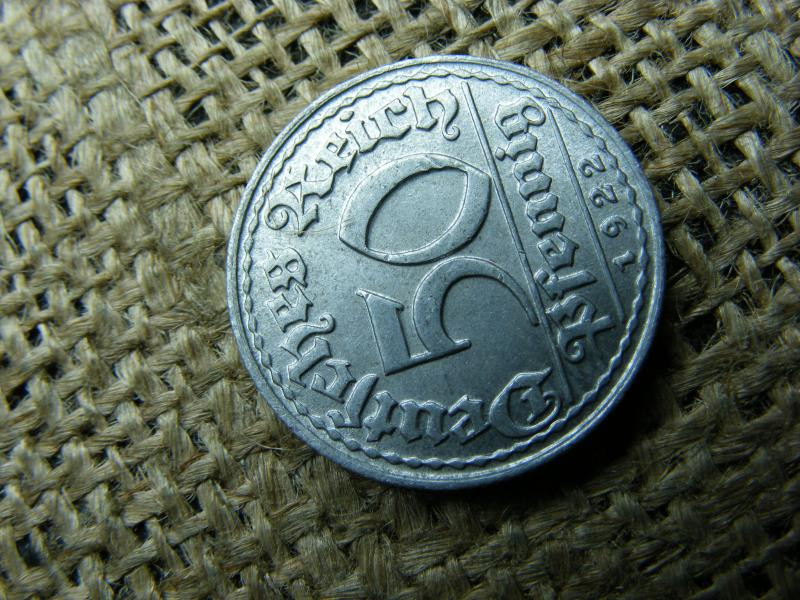 Birodalmi 50 pfennig, 1922 D