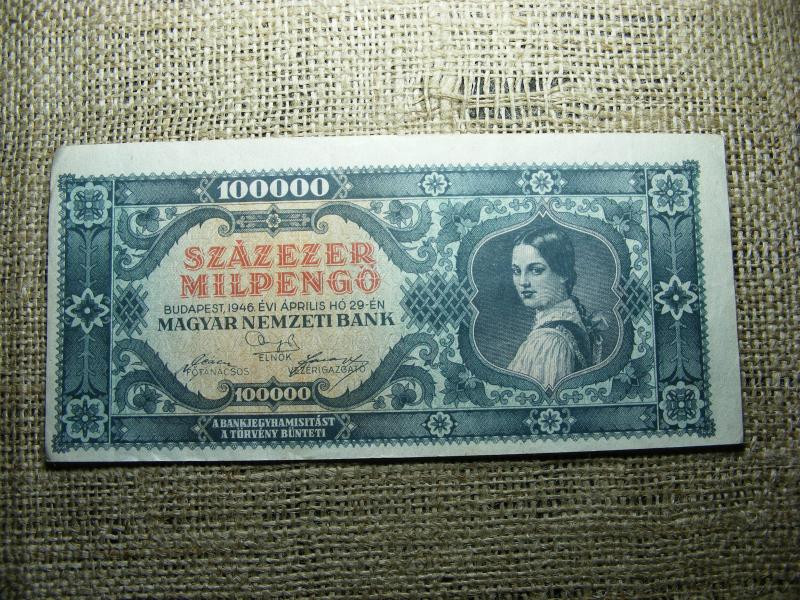 Százezer Milpengő, 1946, hibás, vágáshibás