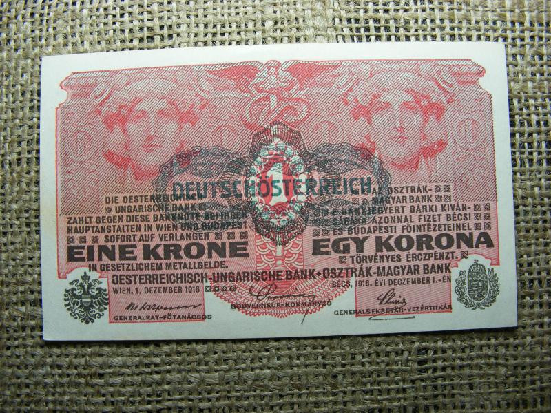 1 korona bankjegy, 1916, DÖ