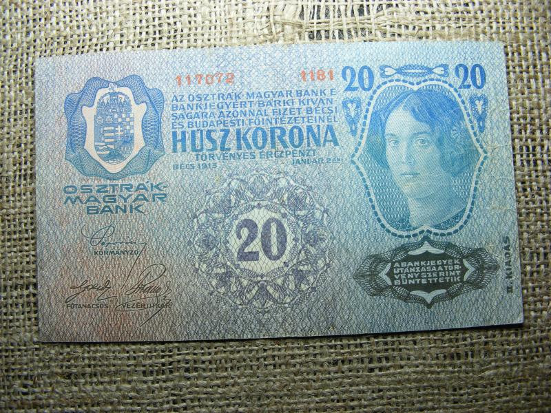 20 koronás bankjegy, 1913, DÖ