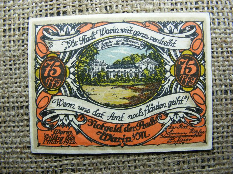 75 Pfennig szükségpénz, 1922
