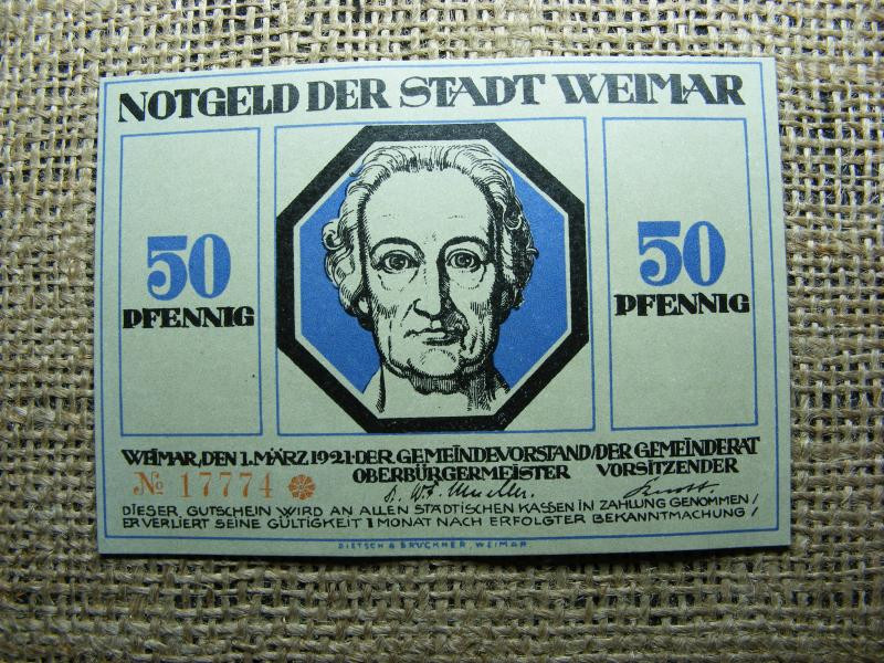 50 Pfennig szükségpénz, 1921