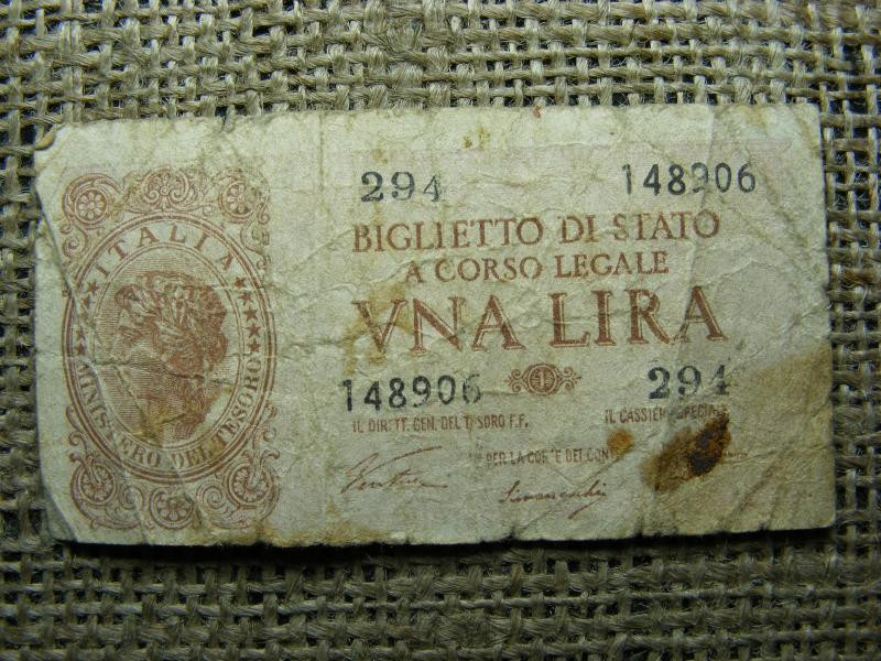 1 Lira, 1944, Olaszország