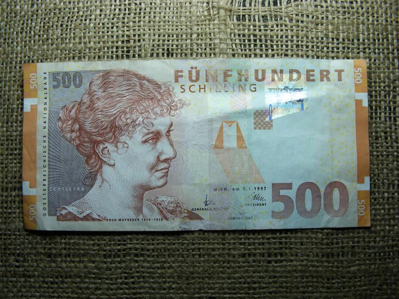 500 Schilling, 1997, ritkább