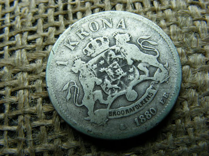 Ezüst 1 korona érme, 1880, Krona