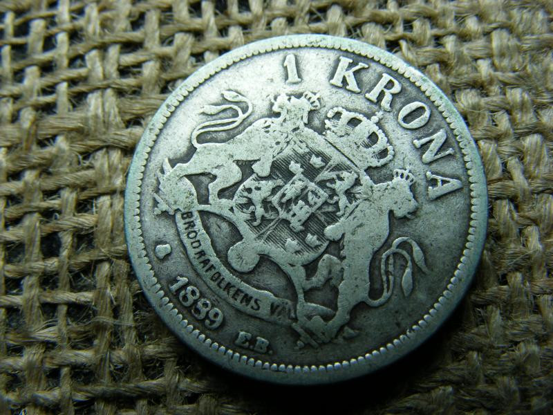 Ezüst 1 korona érme, 1889, Krona