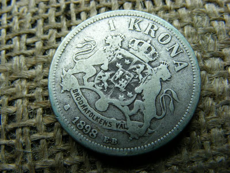 Ezüst 1 korona érme, 1898, Krona
