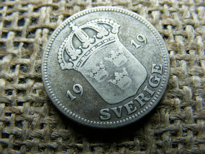 Ezüst 50 öre, 1919, Svédország