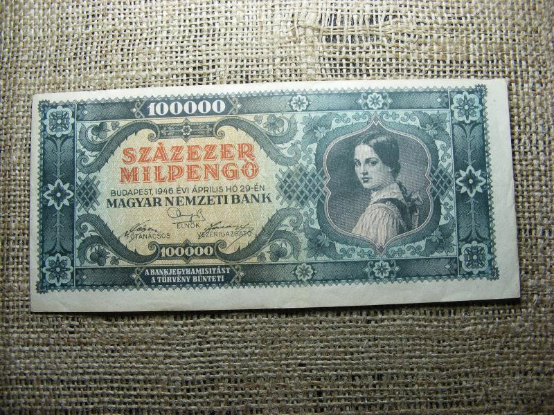Százezer milpengő, 1946, hibás, vágáshibás