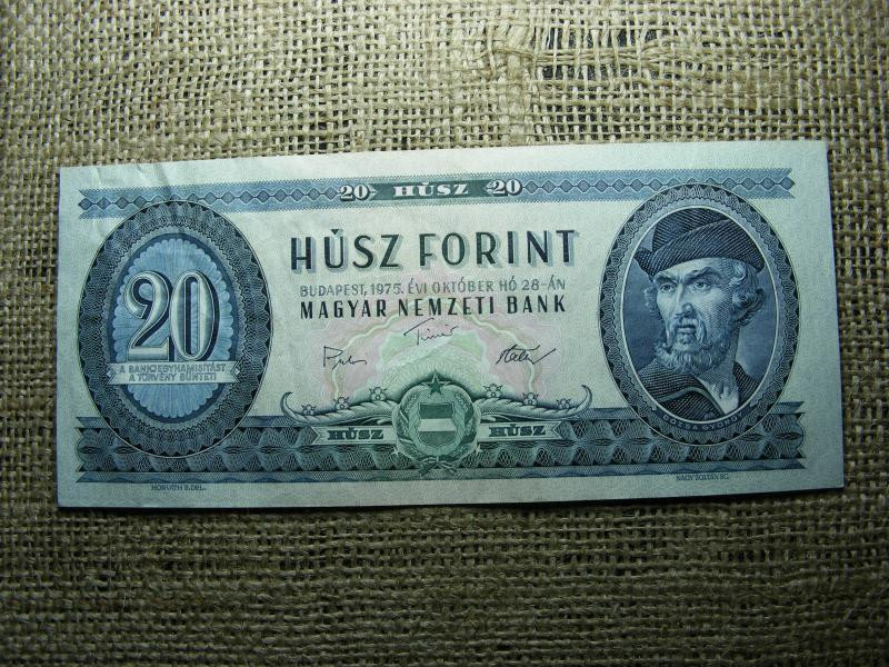 20 forintos bankjegy, 1975