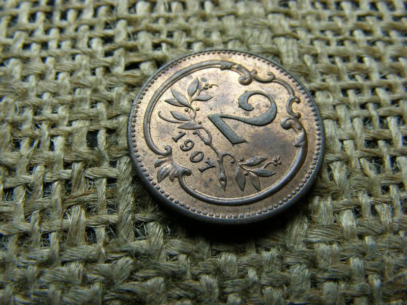 2 Heller, 1907, Verdefényes