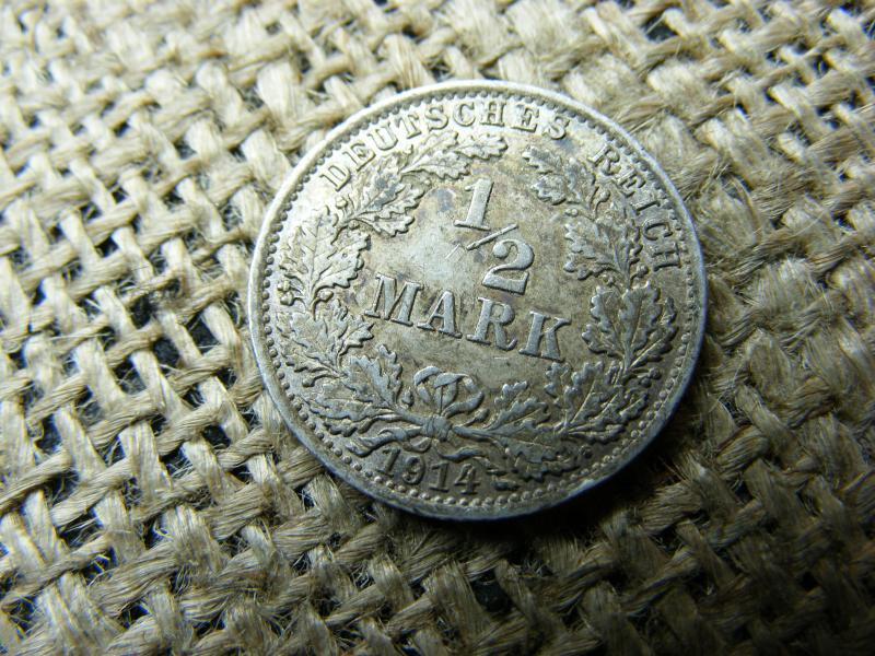 Ezüst 1/2 márka, 1914, Németország