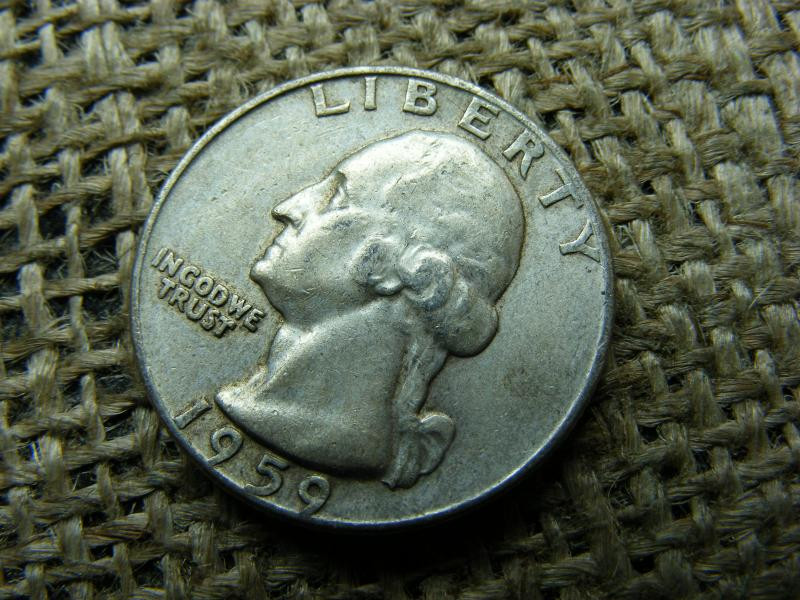 USA 1/4 dollár érme, 1959 D, ezüst