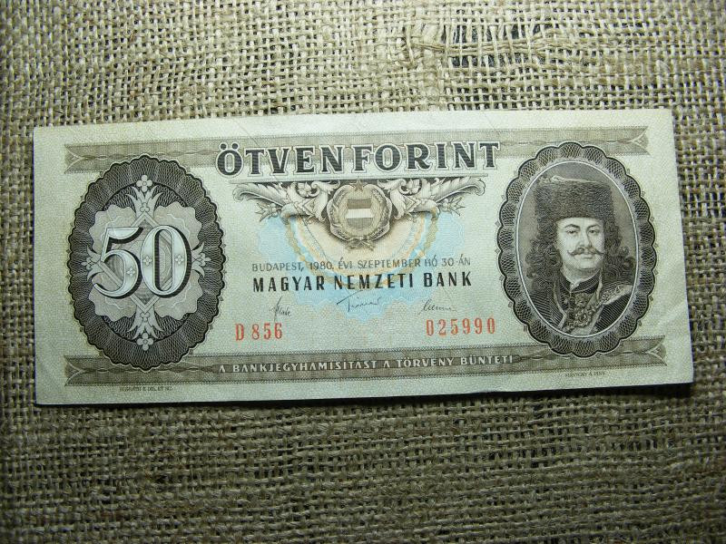 50 forintos bankjegy, 1980