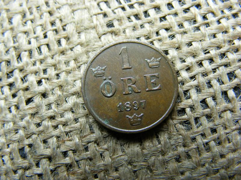 1 öre, 1897, Svédország