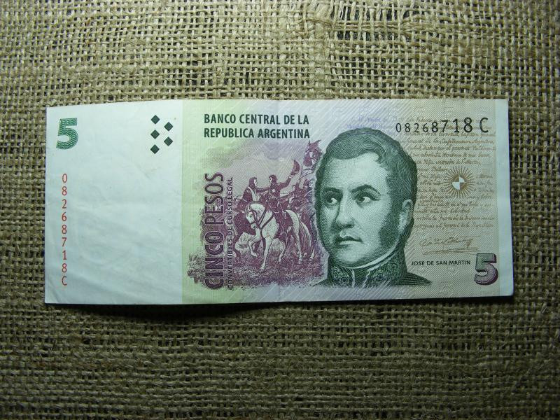 Argentína 5 pesos bankjegy, 2003-2015