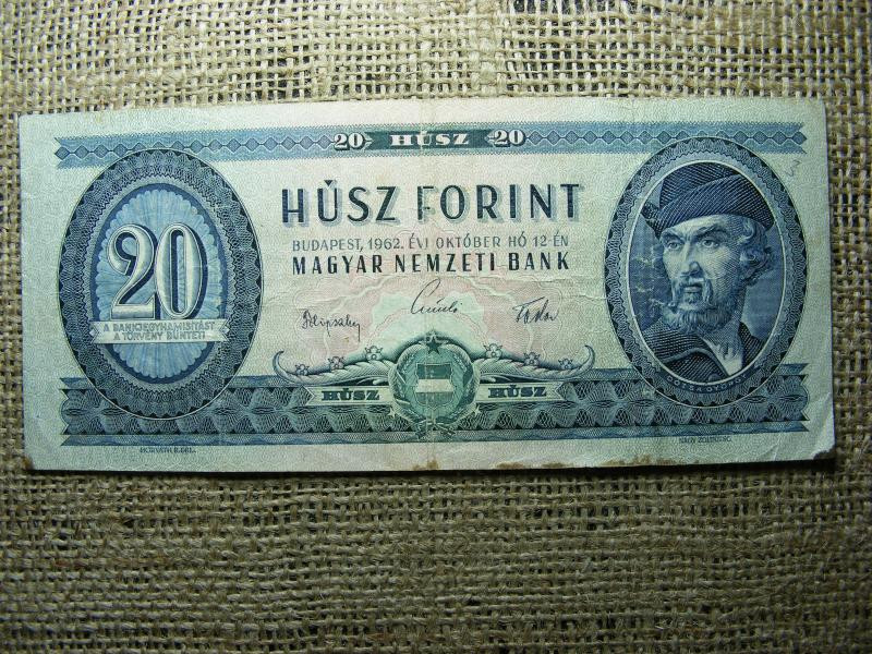 20 forintos bankjegy, 1962