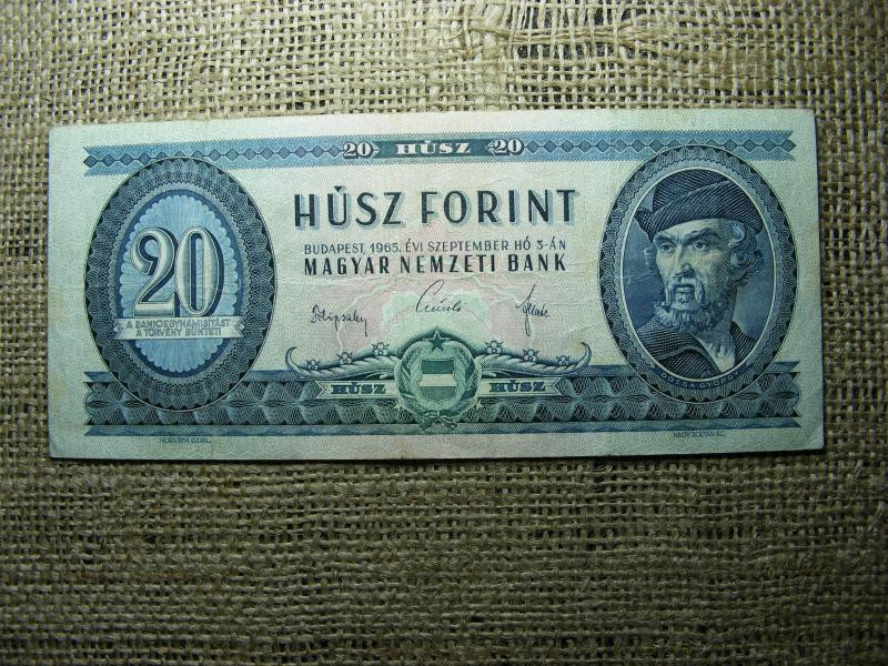 20 forintos bankjegy, 1965