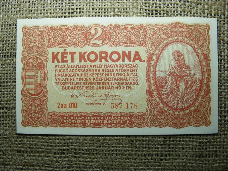 2 koronás bankjegy, 1920