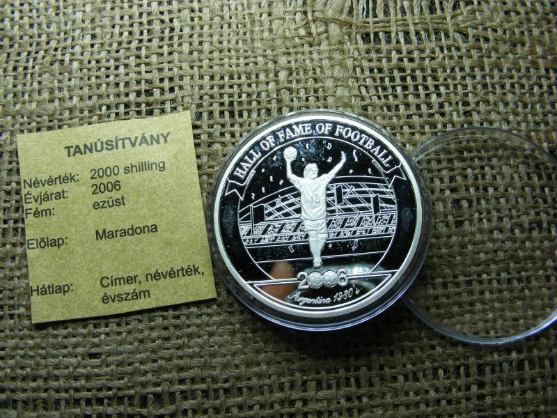 Uganda 2000 shilling, 2006, Maradona