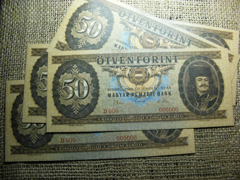 50 forintos bankjegy, 1969, nyomdai másolat