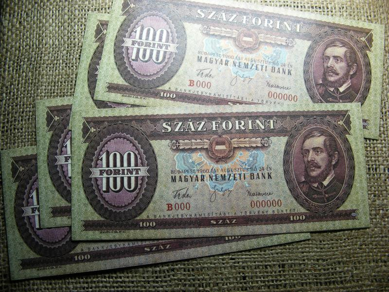 100 forintos bankjegy, 1960, nyomdai másolat