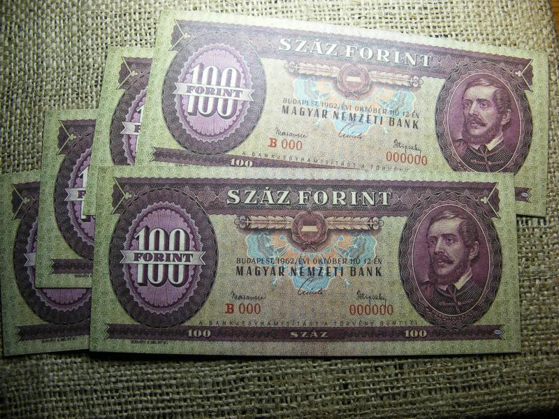 100 forintos bankjegy, 1962, nagyon jó minőségű másolat