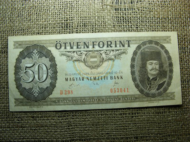50 forintos bankjegy, 1989