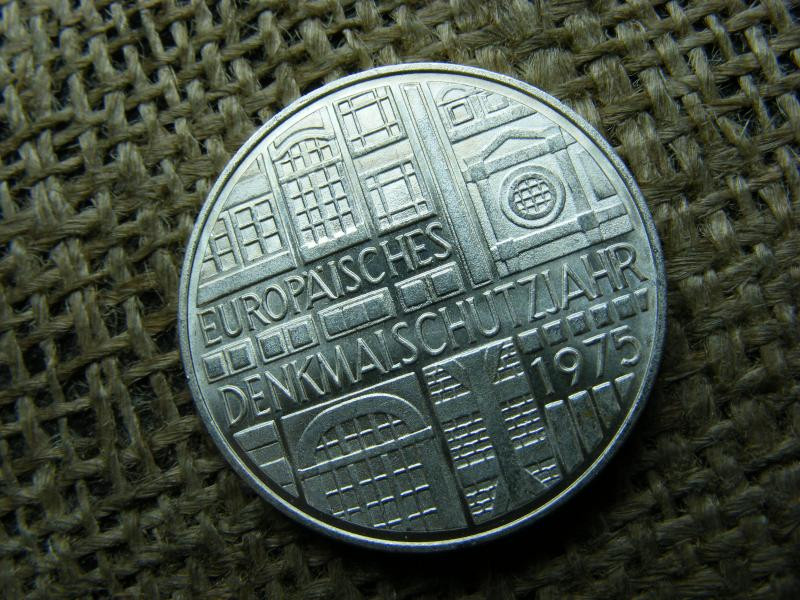 Ezüst 5 márka érme, 1975