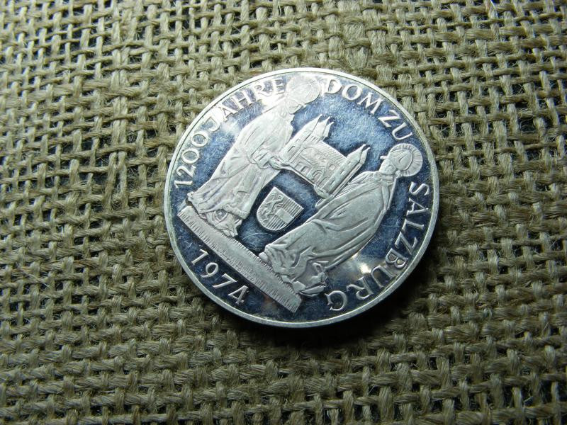 Ezüst 50 schilling érme, 1974, PP