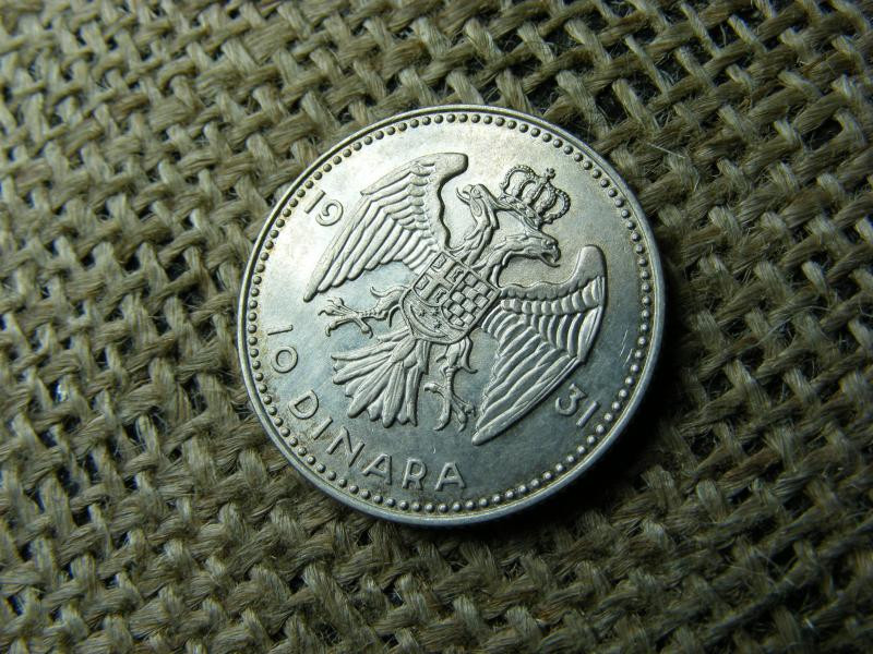 Ezüst 10 dinár, 1931