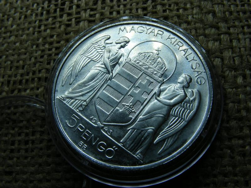 5 pengő, 1943, Artex
